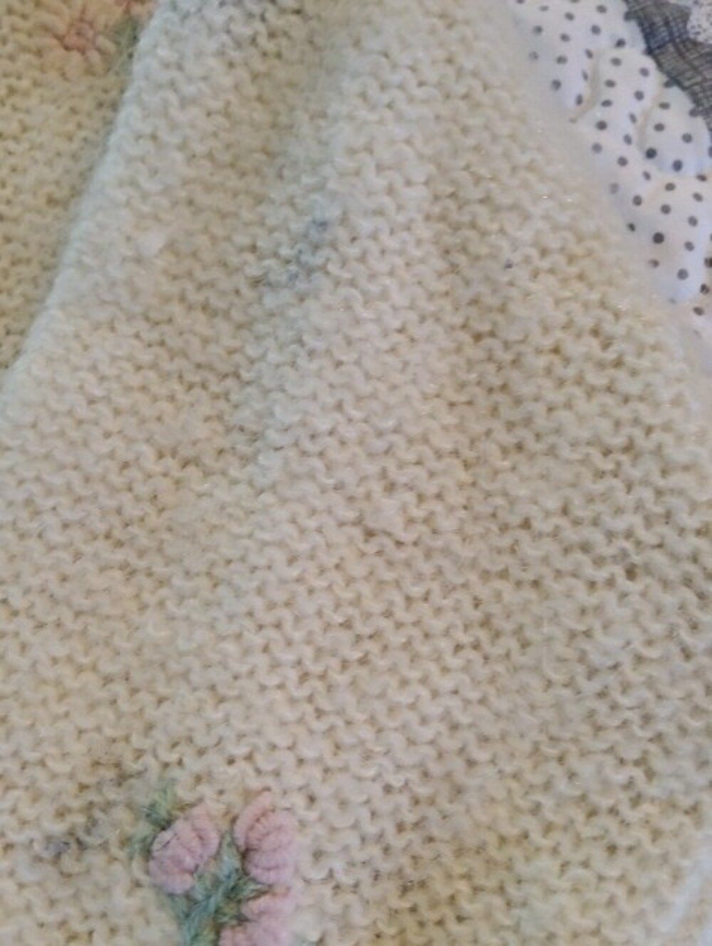 Vintage Mohair Floral Embroidary Cardigan Kenji Medium - Picture 8 of 12